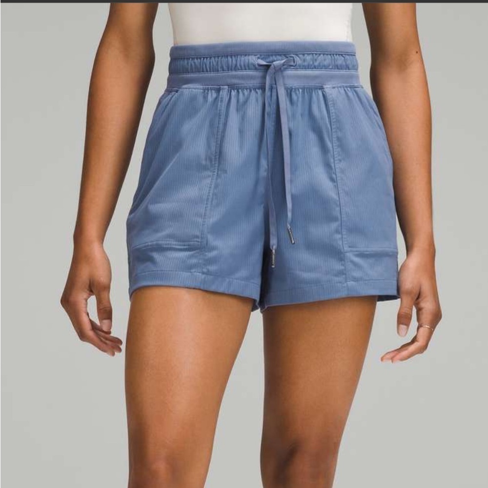 NWT lululemon Dance Studio High Rise Blue Shorts